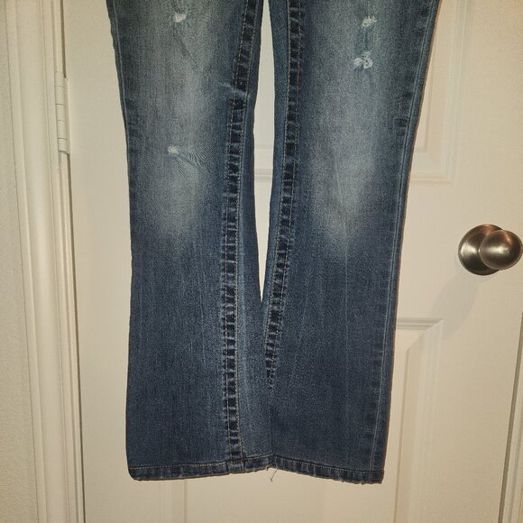 SEVEN7 Brand Slim Boot Cut Jeans Size 6 Cowgirl Style - Picture 12 of 13